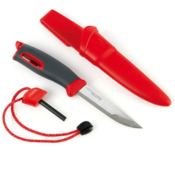 FireKnife-캠핑용 나이프와 파이어 스틸 합체/Red 